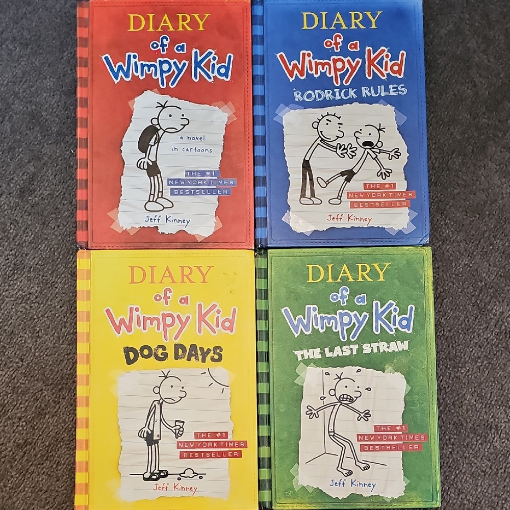 Diary of a Wimpy Kid Book Set 1-4